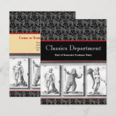 Uitnodiging, Klassiek, Mythologie, Roman Empire Kaart (Voorkant / Achterkant)