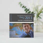 Uitnodiging Klassieke Graduation Party (Staand voorkant)