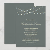 Uitnodiging Klassieke Lichten Holiday Party (Voorkant / Achterkant)