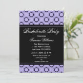 Uitnodiging Klassieke Refinement Bachelorette Part (Staand voorkant)