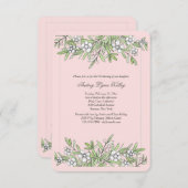 Uitnodiging Kleine Bloemen (Voorkant / Achterkant)