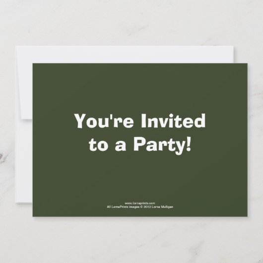 Uitnodiging Koala Birthday Party (Achterkant)