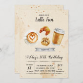 Uitnodiging koffie brunchfeest (Voorkant / Achterkant)