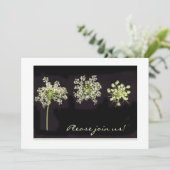 Uitnodiging koningin Anne's Lace (Staand voorkant)