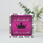 Uitnodiging koningin Bridal (Staand voorkant)