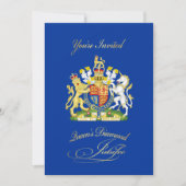Uitnodiging koningin Diamond Jubilee (Voorkant)
