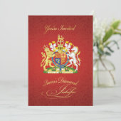 Uitnodiging koningin Elizabeth Elizabeth Diamond J (Staand voorkant)