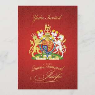 Uitnodiging koningin Elizabeth Elizabeth Diamond J