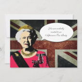 Uitnodiging koningin Elizabeth Tea (Voorkant)