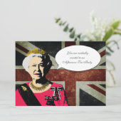Uitnodiging koningin Elizabeth Tea (Staand voorkant)