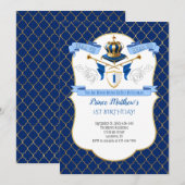 Uitnodiging koninklijke prins Birthday (Voorkant / Achterkant)