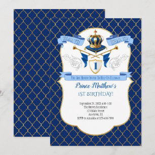 Uitnodiging koninklijke prins Birthday