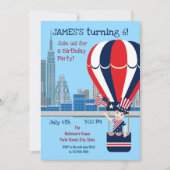 Uitnodiging krachtens vierde verjaardagsfeest (Voorkant)