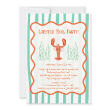 Uitnodiging Kreeftfeest – Zomer Zeevruchten Kookfe