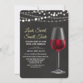 Uitnodiging krijtbord wijnproeverij (Voorkant)