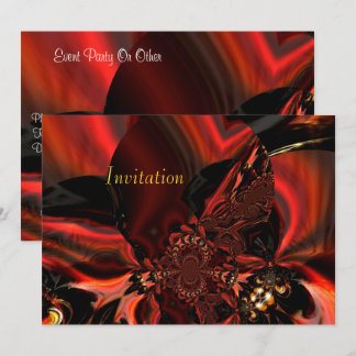 Uitnodiging Kunst Abstract Gejewelde Zijde In Rood