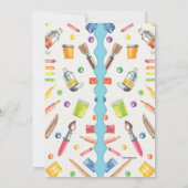 Uitnodiging kunstacademie (Achterkant)