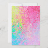 Uitnodiging Kunstfeest Verfspatten Regenboog Kinde (Achterkant)