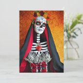 Uitnodiging La Muerte (Staand voorkant)