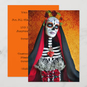 Uitnodiging La Muerte (Voorkant / Achterkant)