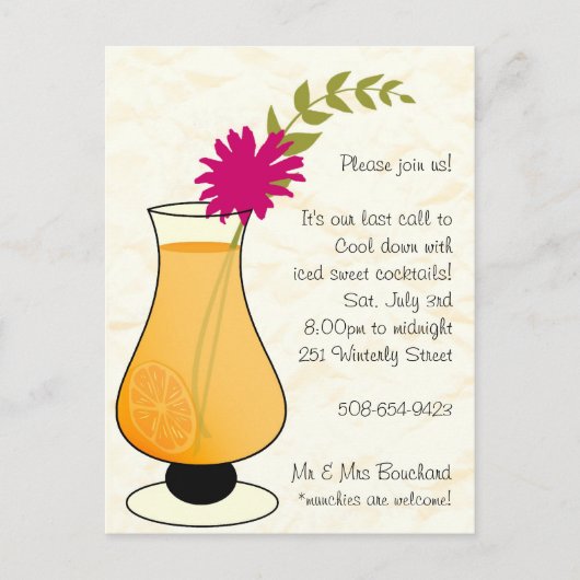 Uitnodiging laatste oproep briefkaart (Voorkant)