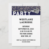 Uitnodiging Lacrosse Feestje (Voorkant)