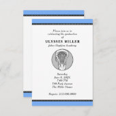 Uitnodiging Lacrosse Party (Voorkant / Achterkant)