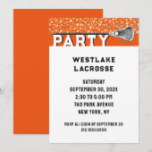 Uitnodiging Lacrosse Party (Voorkant / Achterkant)