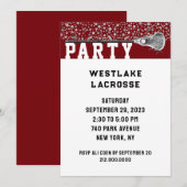 Uitnodiging Lacrosse Party (Voorkant / Achterkant)