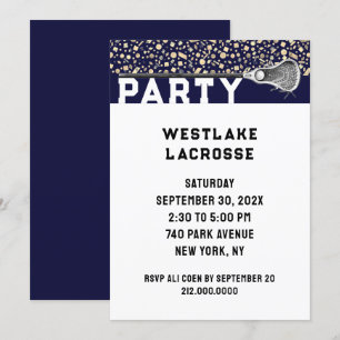 Uitnodiging Lacrosse Party