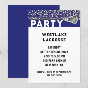Uitnodiging Lacrosse Party