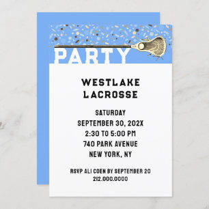 Uitnodiging Lacrosse Party