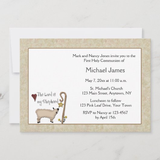 Uitnodiging Lamb-gemeenschap (Voorkant)