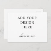 Uitnodiging Landschap Sjabloon voor Postkaart (Voorkant / Achterkant)