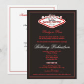 Uitnodiging Las Vegas Bachelorette (Voorkant / Achterkant)