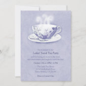 Uitnodiging Lavender Tea Party (Voorkant)