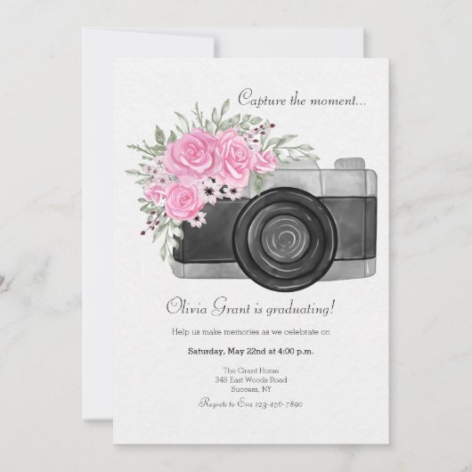 Uitnodiging: "Leg het Moment Vast" Kaart (Voorkant)