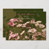 Uitnodiging lente bloemen (Voorkant / Achterkant)