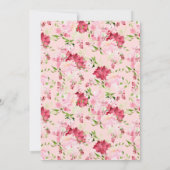 Uitnodiging lente bloesems Floral Bridal (Achterkant)