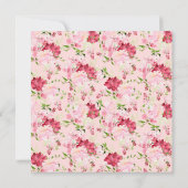 Uitnodiging lente bloesems Floral Bridal (Achterkant)