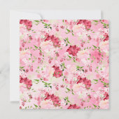 Uitnodiging lente bloesems Floral Bridal (Achterkant)