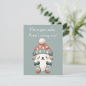 Uitnodiging Leuke Kerst Groetkaart (Staand voorkant)