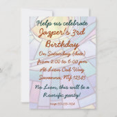 Uitnodiging Lion Cubs Party (Achterkant)