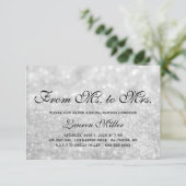 Uitnodiging - Lit Silver Glit Fab Mevrouw vrijgeze (Staand voorkant)