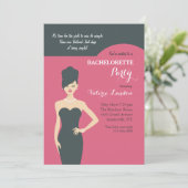 Uitnodiging 'Little Black Dress' (Staand voorkant)