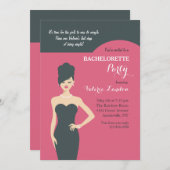 Uitnodiging 'Little Black Dress' (Voorkant / Achterkant)