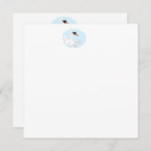 Uitnodiging : Logo van een zwaan (Voorkant / Achterkant)