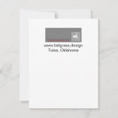 Uitnodiging 'Longhorn Scroll' (Achterkant)