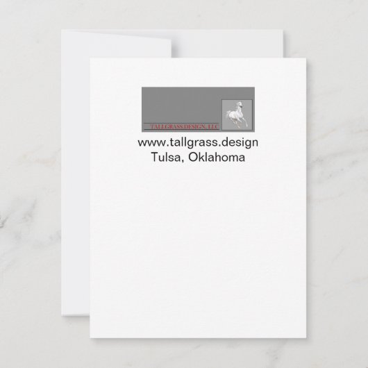 Uitnodiging 'Longhorn Scroll' (Achterkant)