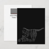 Uitnodiging 'Longhorn Scroll' (Voorkant / Achterkant)